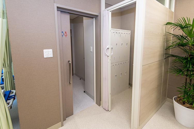 内視鏡用更衣室・トイレ